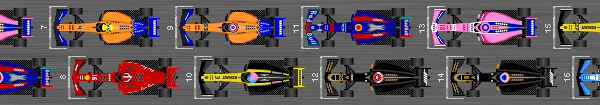 Azerbaijan Grand Prix starting grid